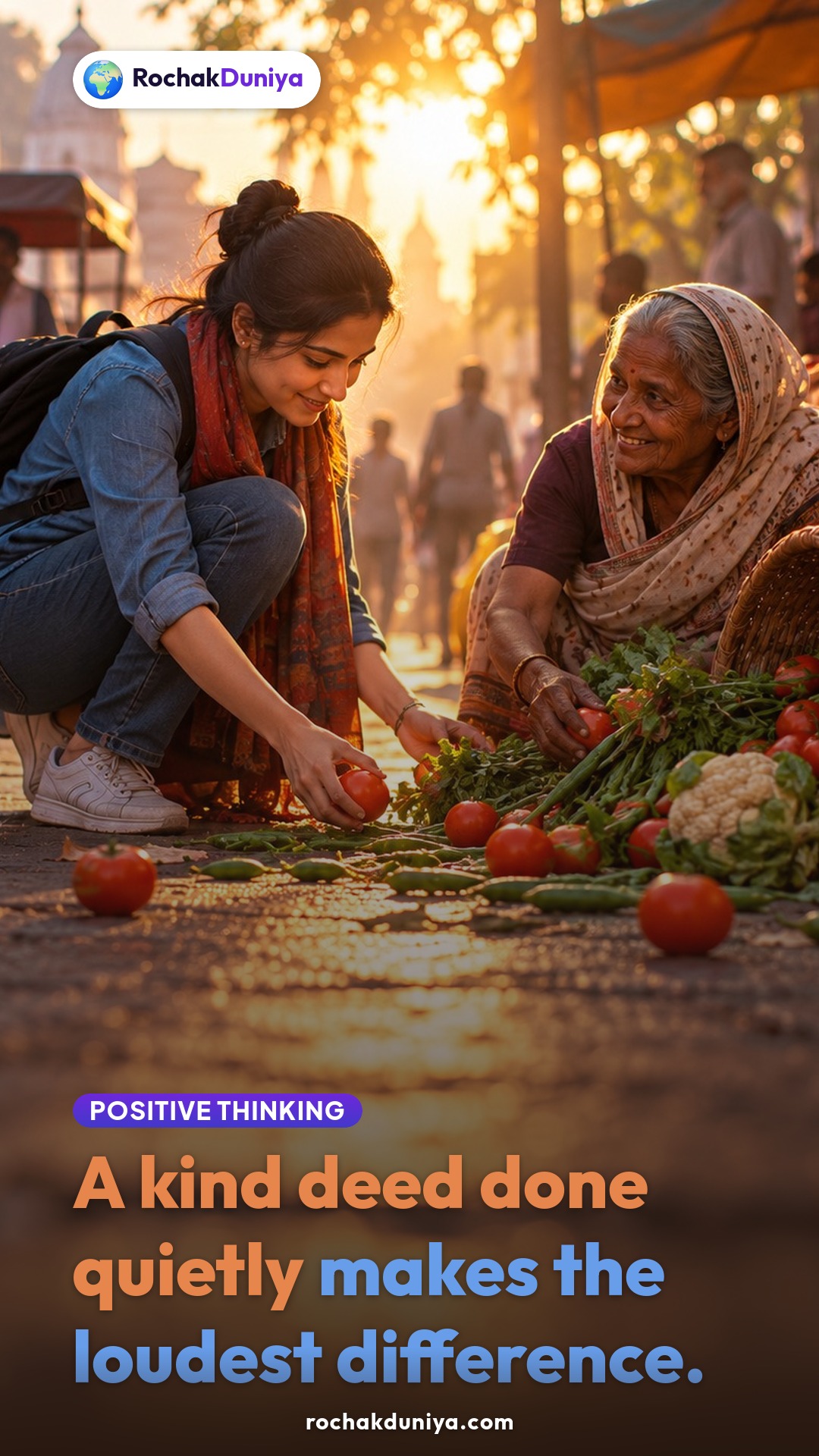 Poster: “A kind deed done quietly makes the loudest difference.”