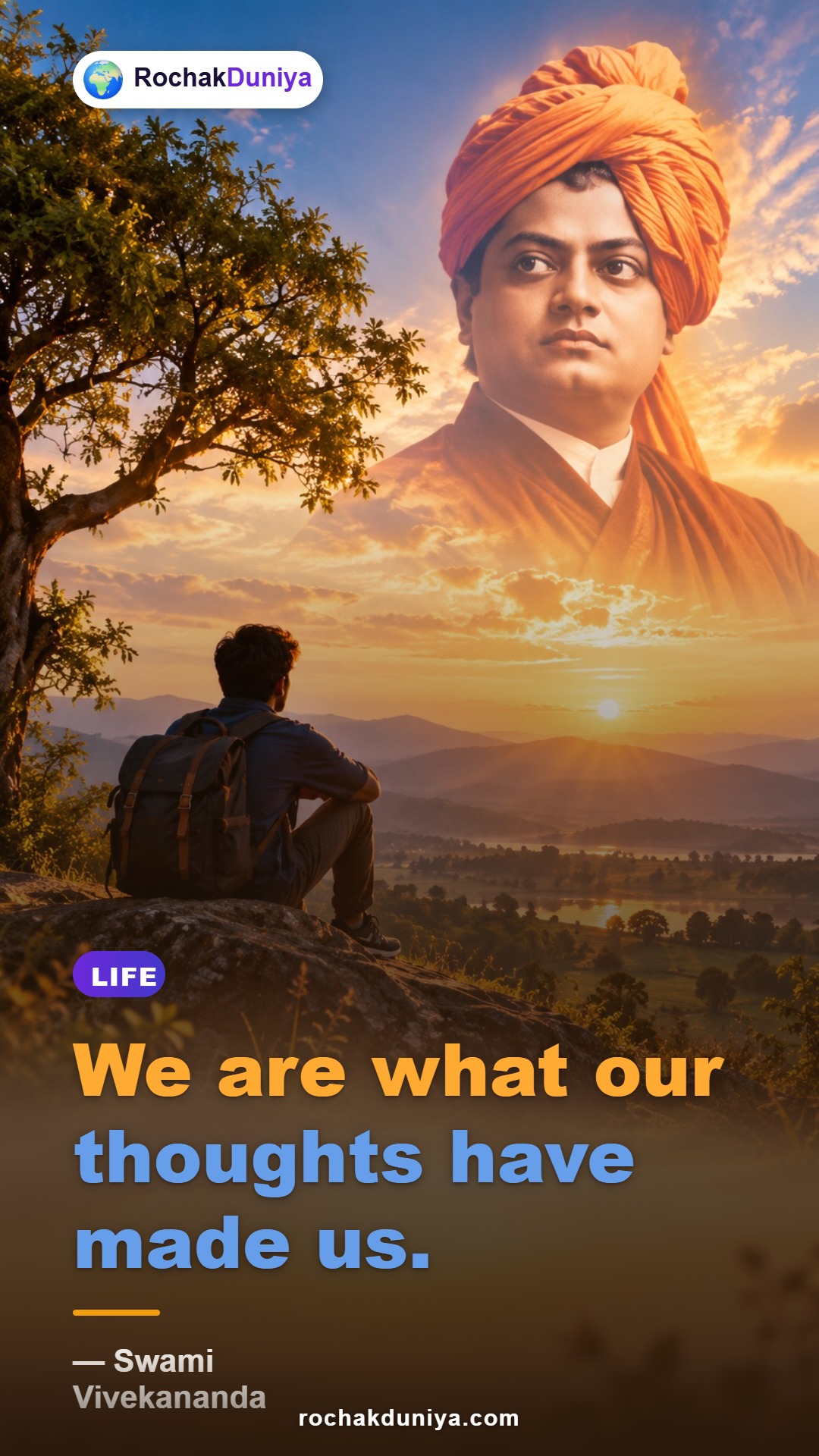 Poster: “We are what our thoughts have made us.”