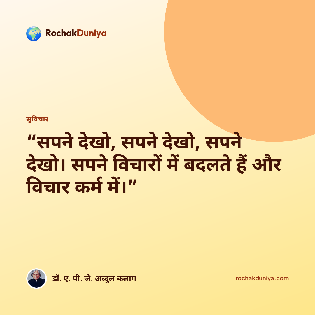 आपका सुविचार कार्ड