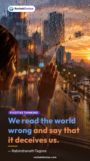 “We read the world wrong and say that it deceives us.” — Rabindranath Tagore