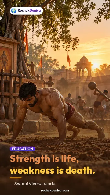 “Strength is life, weakness is death.” — Swami Vivekananda