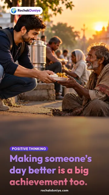 “Making someone’s day better is a big achievement too.” — RochakDuniya