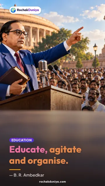 “Educate, agitate and organise.” — B. R. Ambedkar