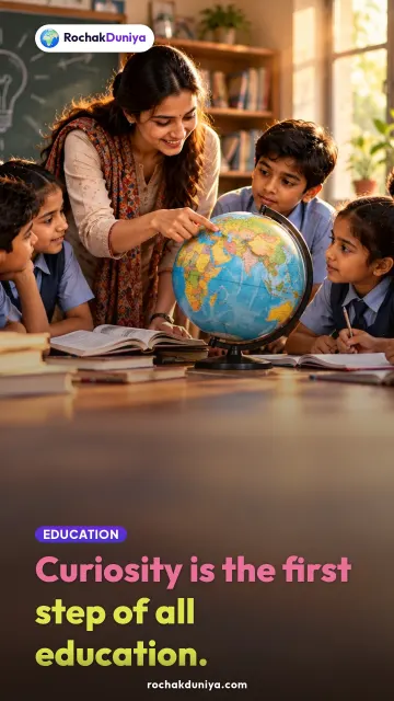 “Curiosity is the first step of all education.” — RochakDuniya