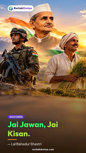 “Jai Jawan, Jai Kisan.” — Lal Bahadur Shastri