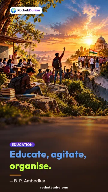 “Educate, agitate, organise.” — B. R. Ambedkar