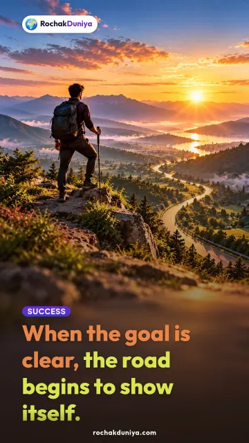 “When the goal is clear, the road begins to show itself.” — RochakDuniya