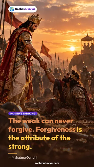 “The weak can never forgive. Forgiveness is the attribute of the strong.” — Mahatma Gandhi